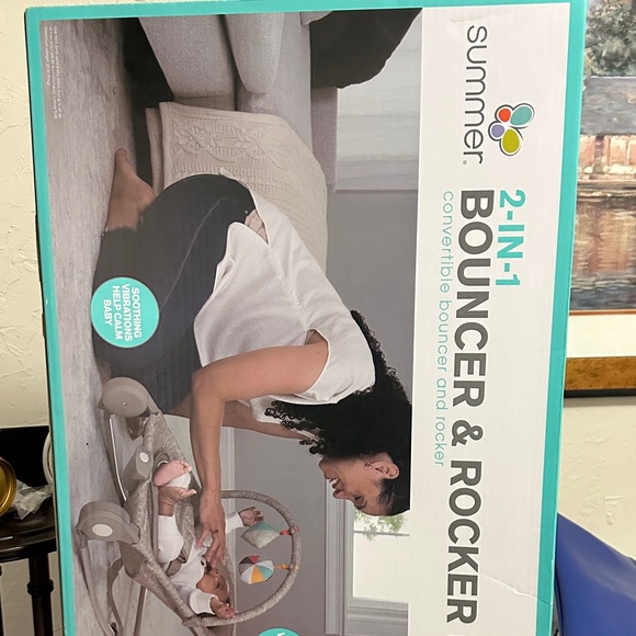 Convertible Bouncer & Rocker - Gray - Picture 2 of 4